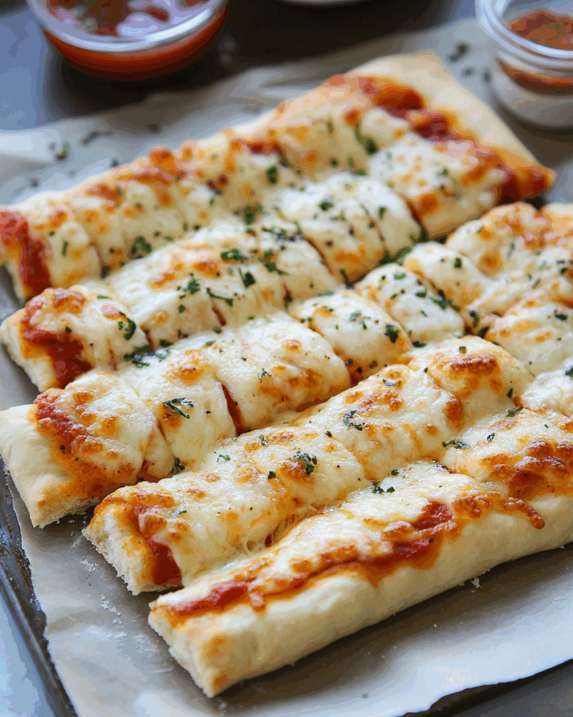 Hausgemachte Käse-Brotsticks