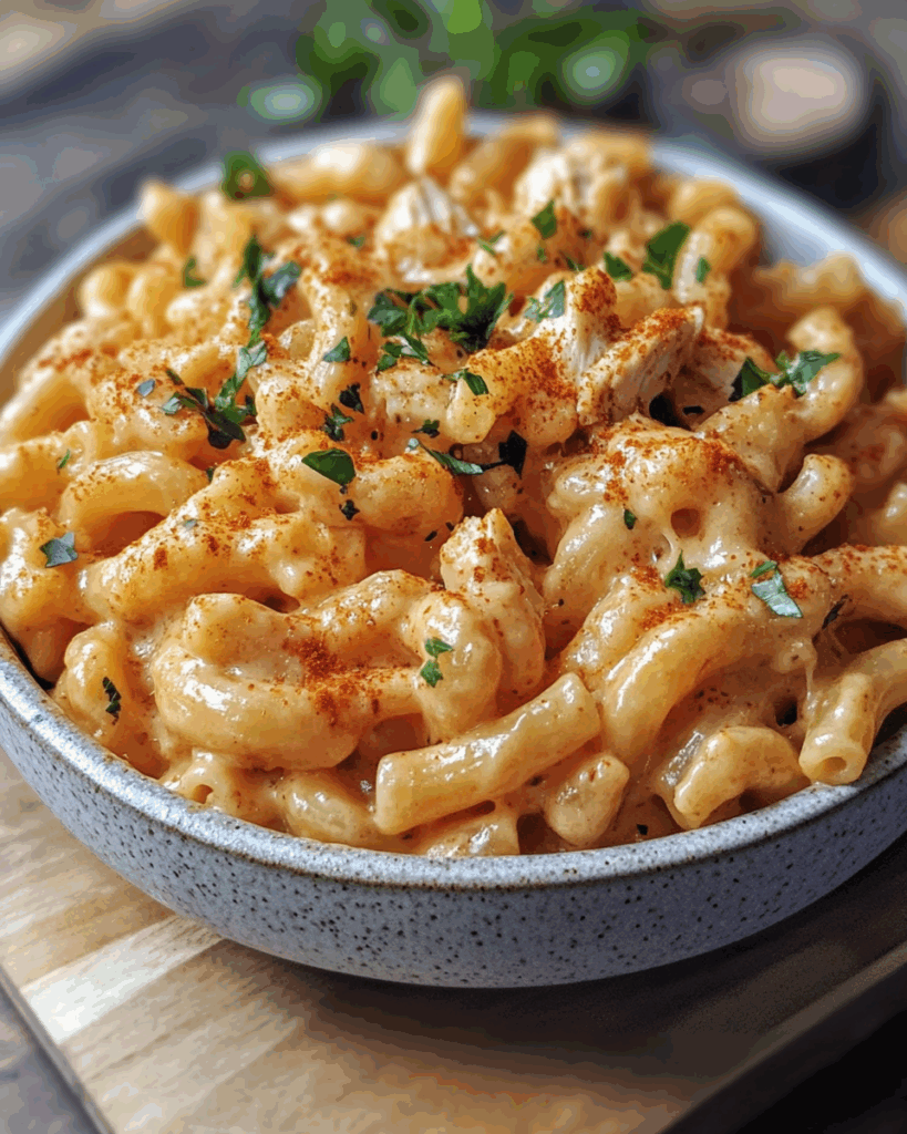 BBQ Hähnchen mit Mac and Cheese