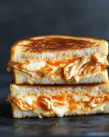 Gegrillter Käse mit Büffelhuhn