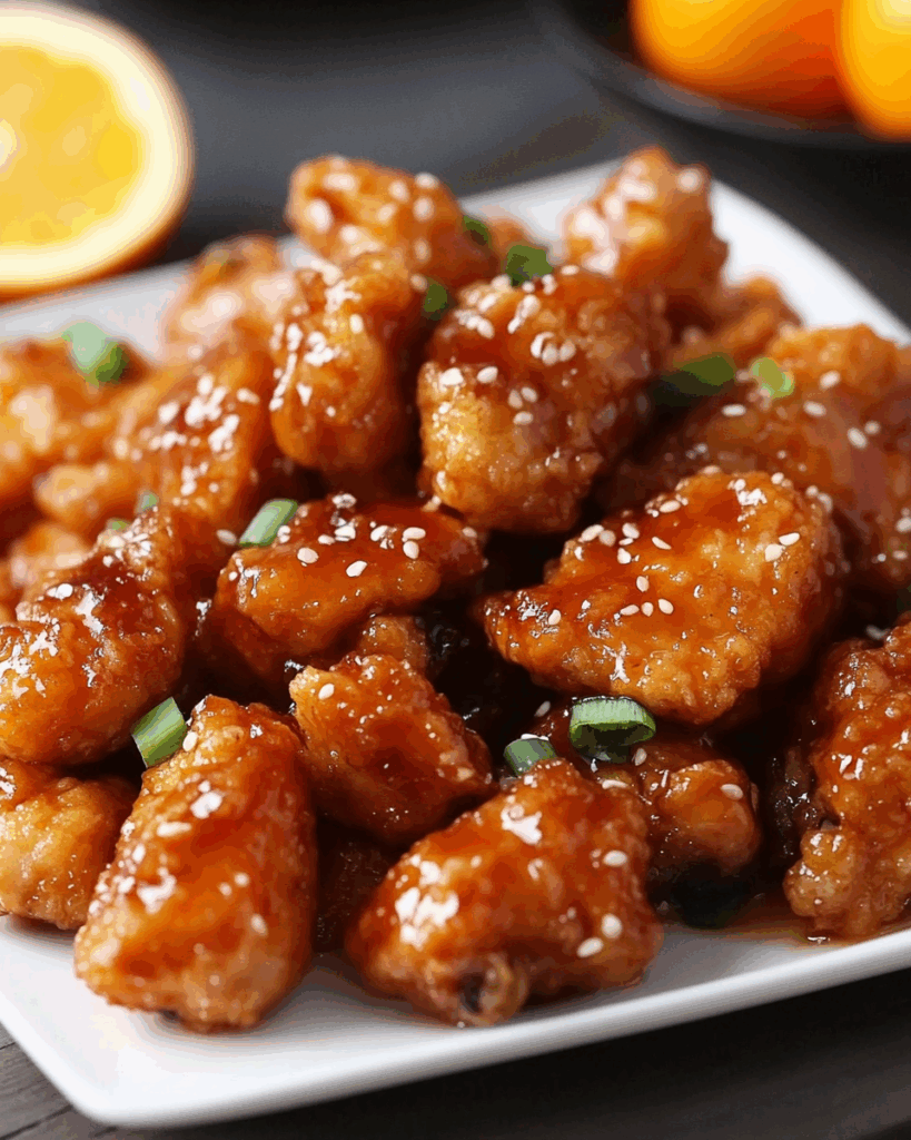 Knuspriges Orangenhähnchen