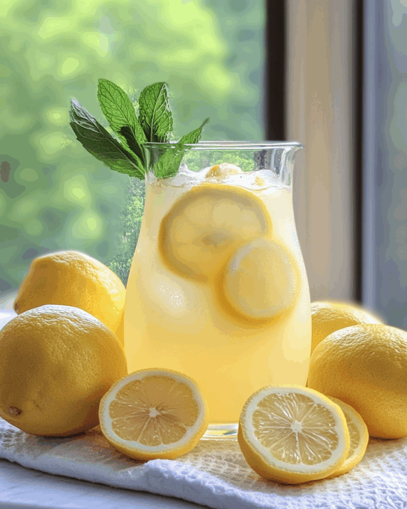 Kondensmilch-Zitronenlimonade