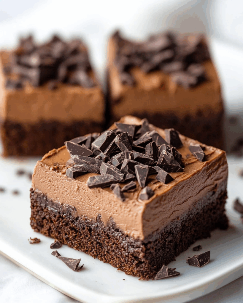 Schokoladen-Mousse-Brownies