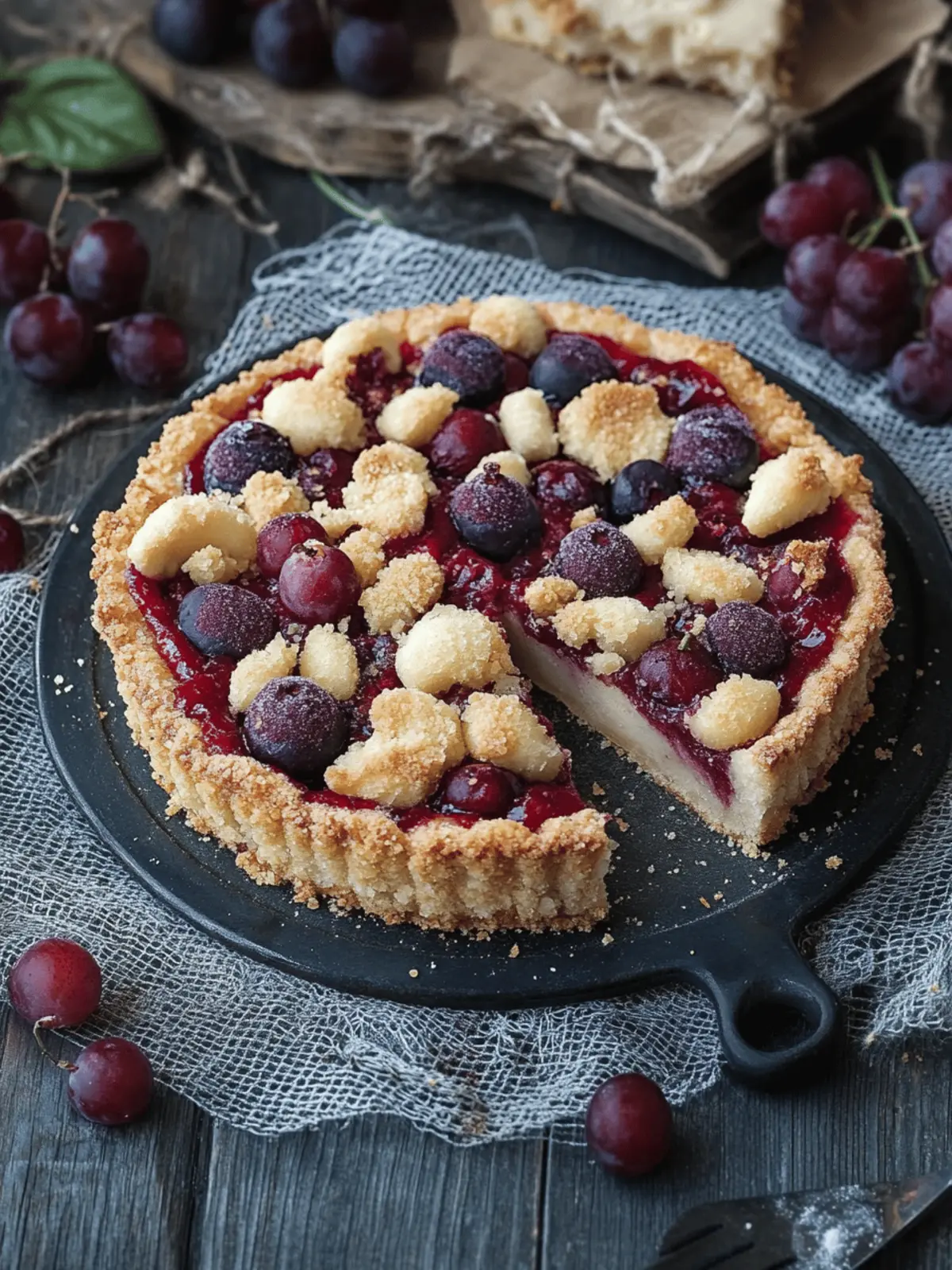 pflaumenkuchen mit pudding