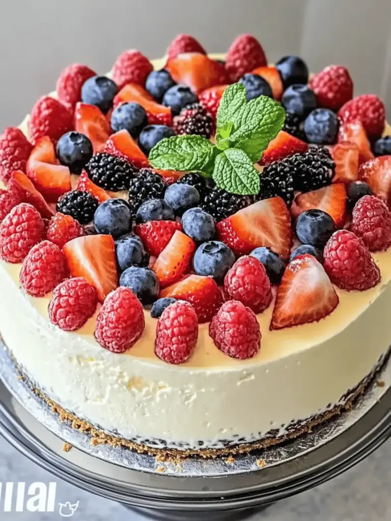 Käsekuchen dekorieren