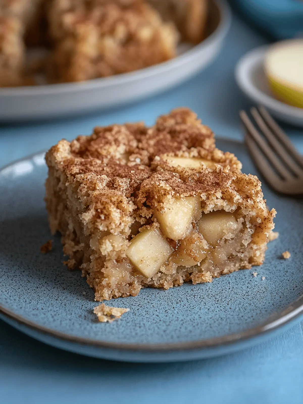 Apfel Zimt Blondies – juicy apple cake with cinnamon topping