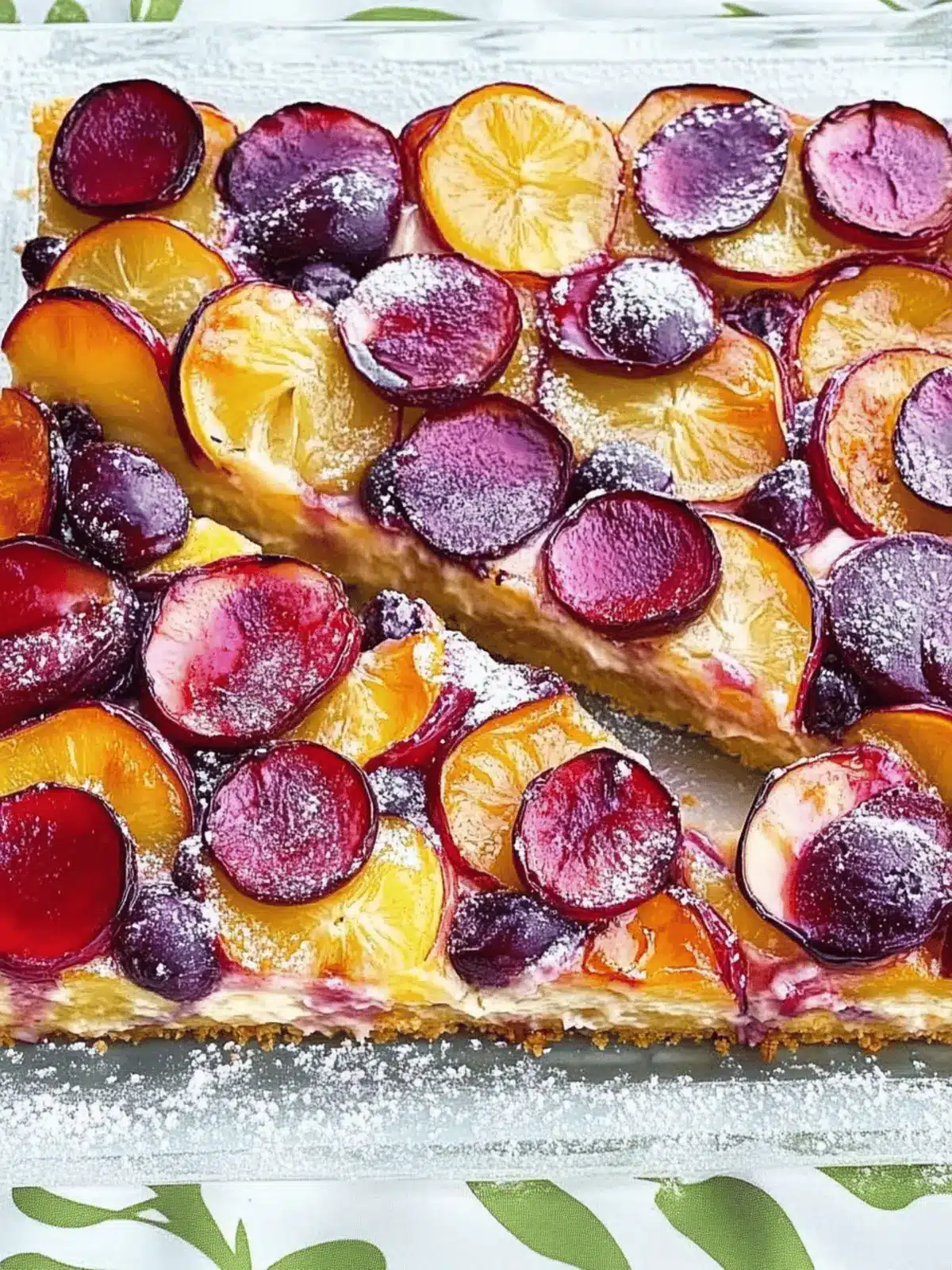 Pflaumenkuchen mit Pudding