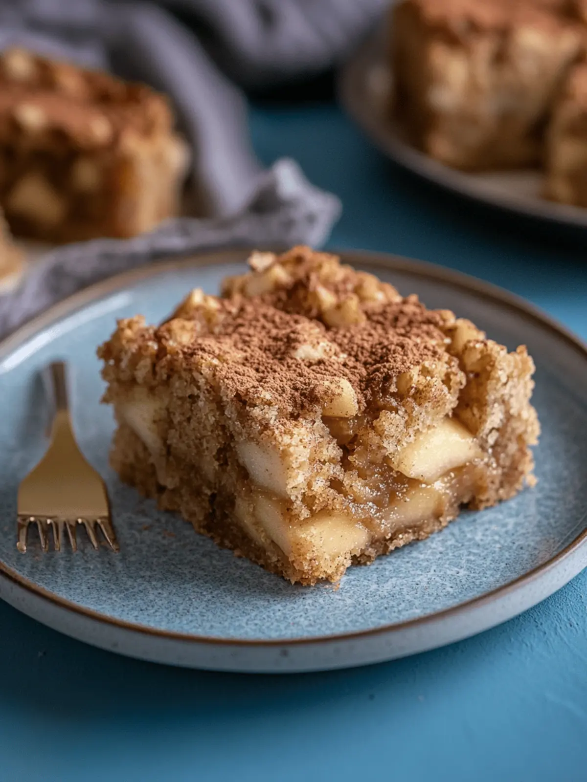 Apfel Zimt Blondies – juicy apple cake with cinnamon topping