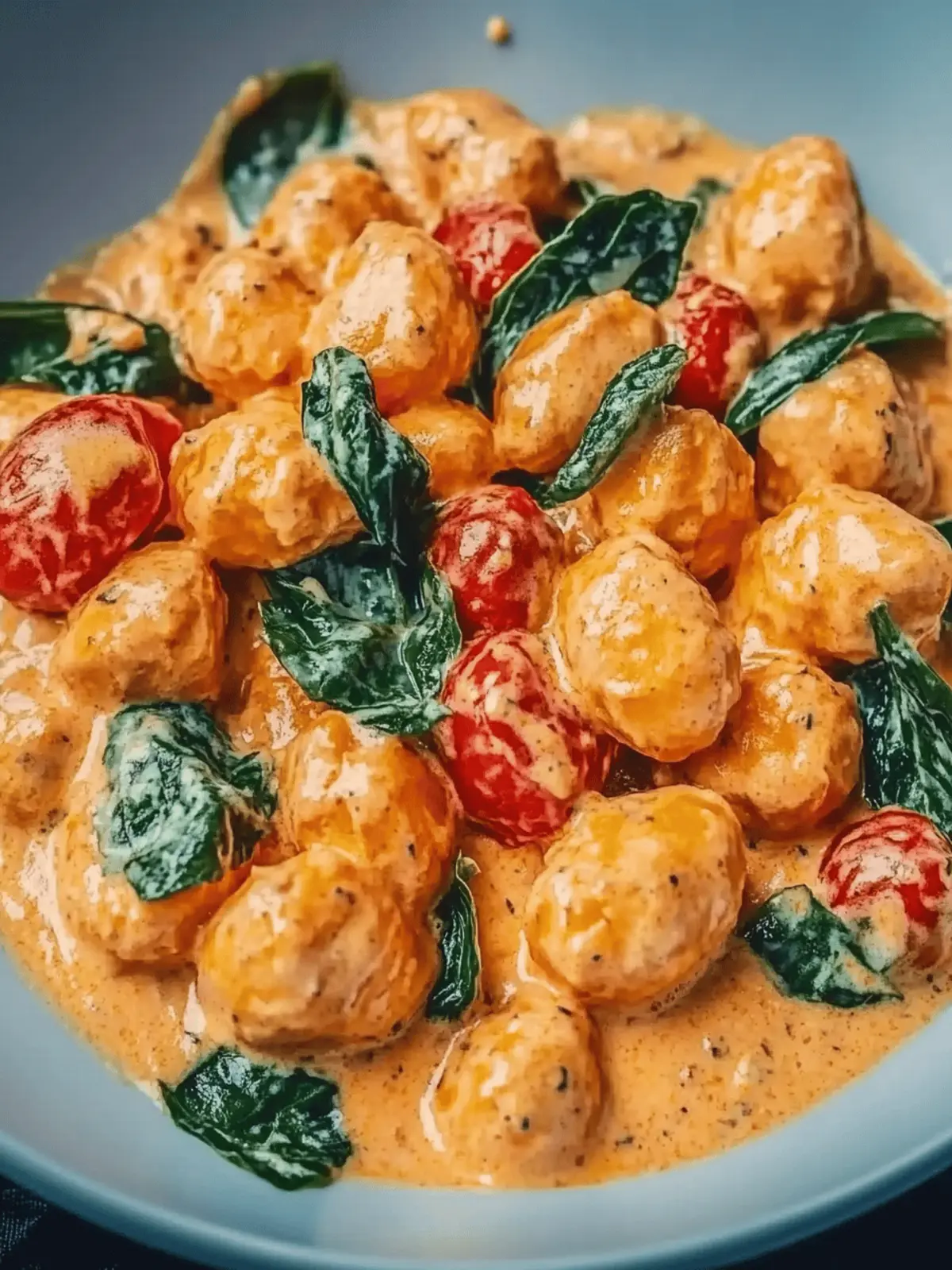 Schnelle Gnocchi-Pfanne mit Tomaten und Spinat