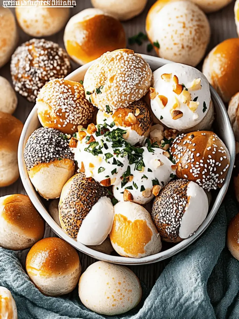 Mini Laugenkonfekt mit Zwiebel-Dip