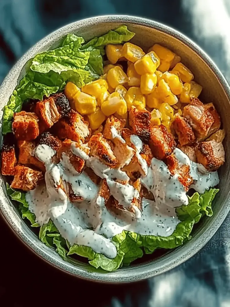 BBQ Hähnchen Zerkleinerter Salat