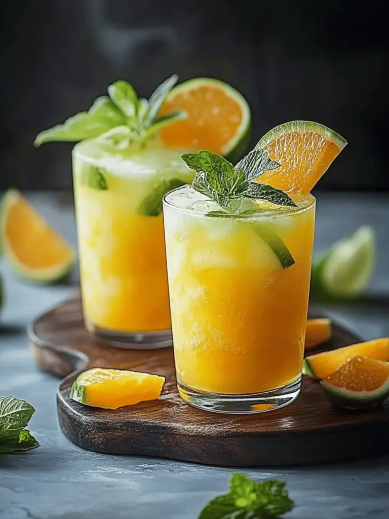 Mango Limetten Cocktail alkoholfrei