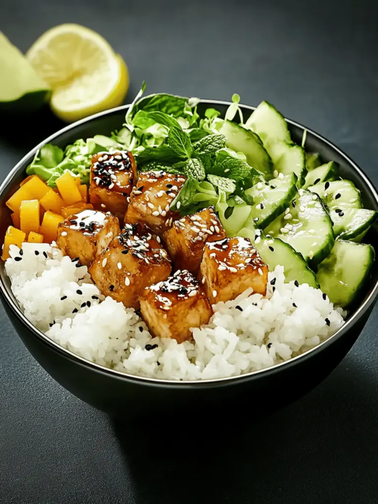 Superfood-Schüssel im Japanstil