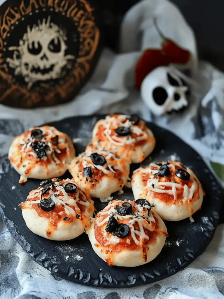 Mini-Spinnen-Pizza