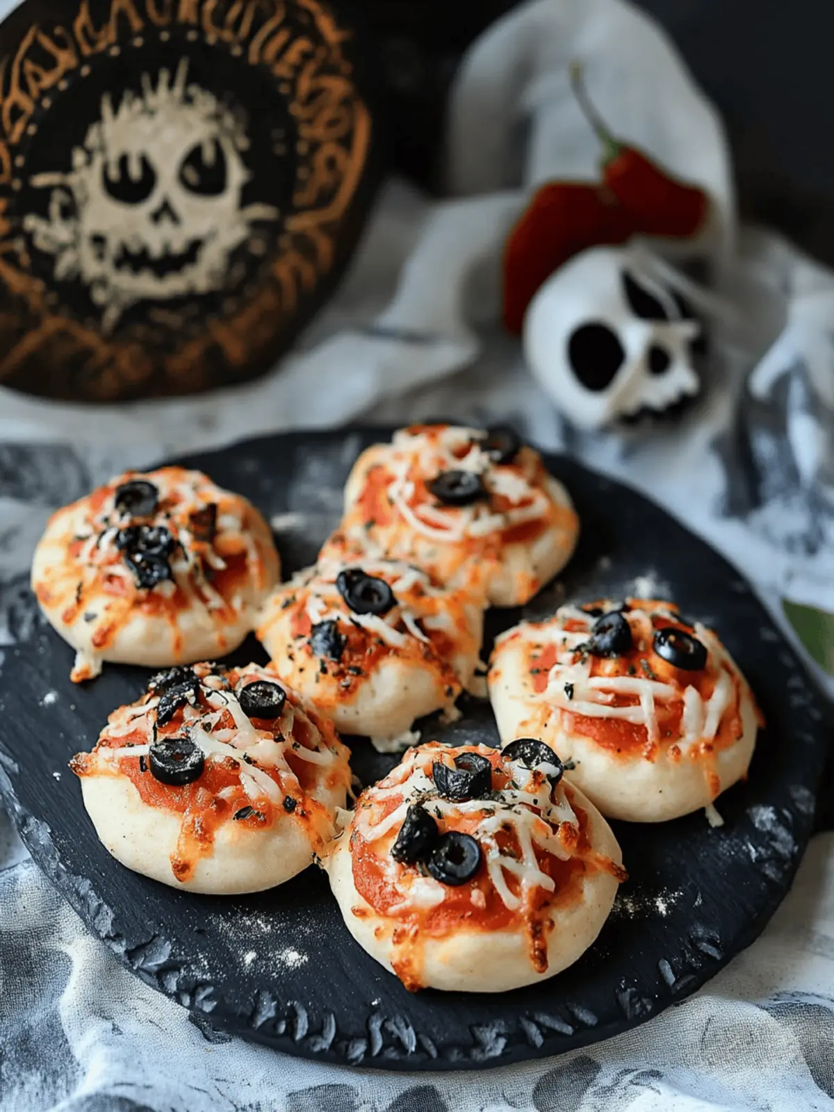 Mini-Spinnen-Pizza