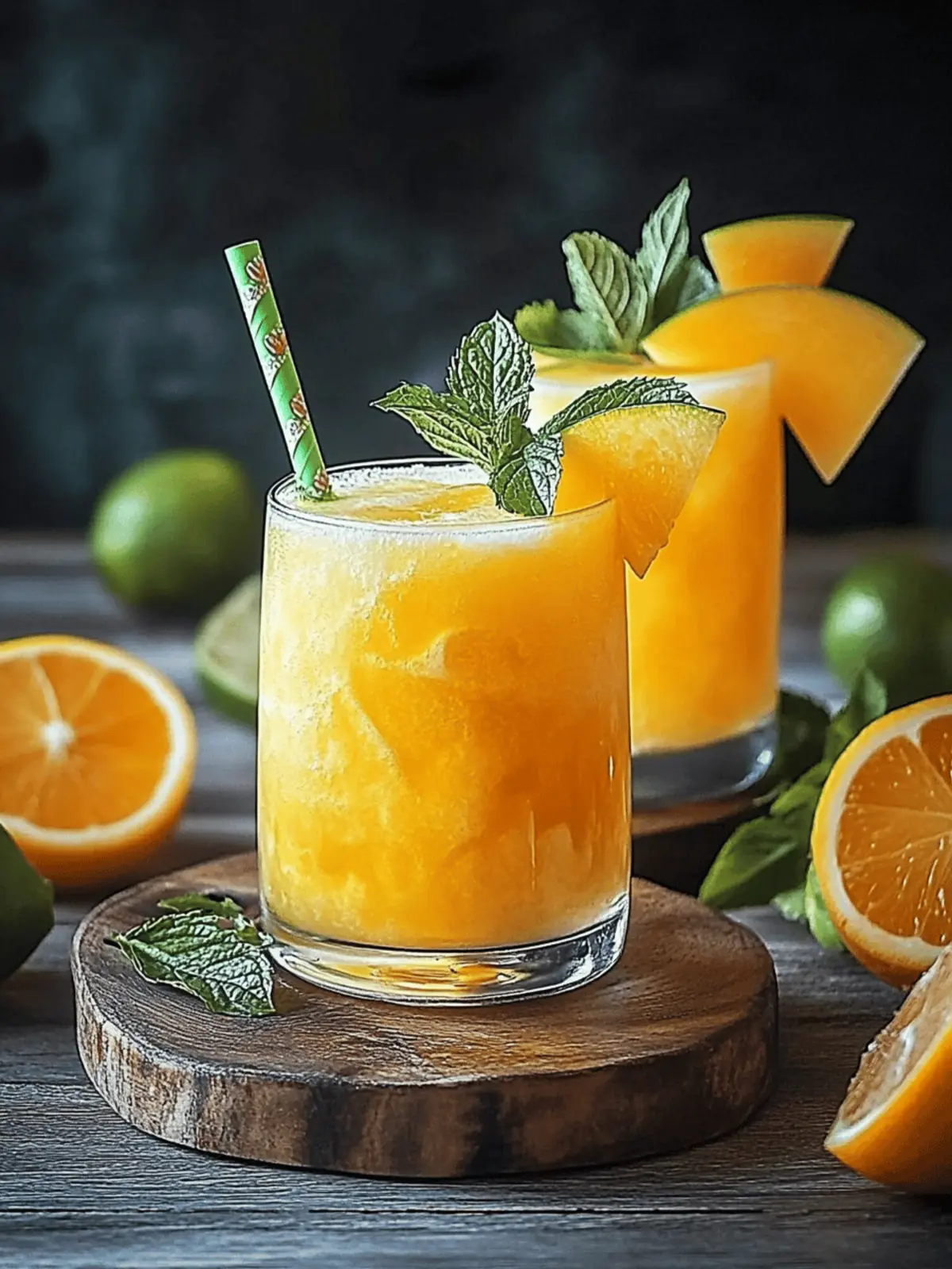 Mango Limetten Cocktail alkoholfrei