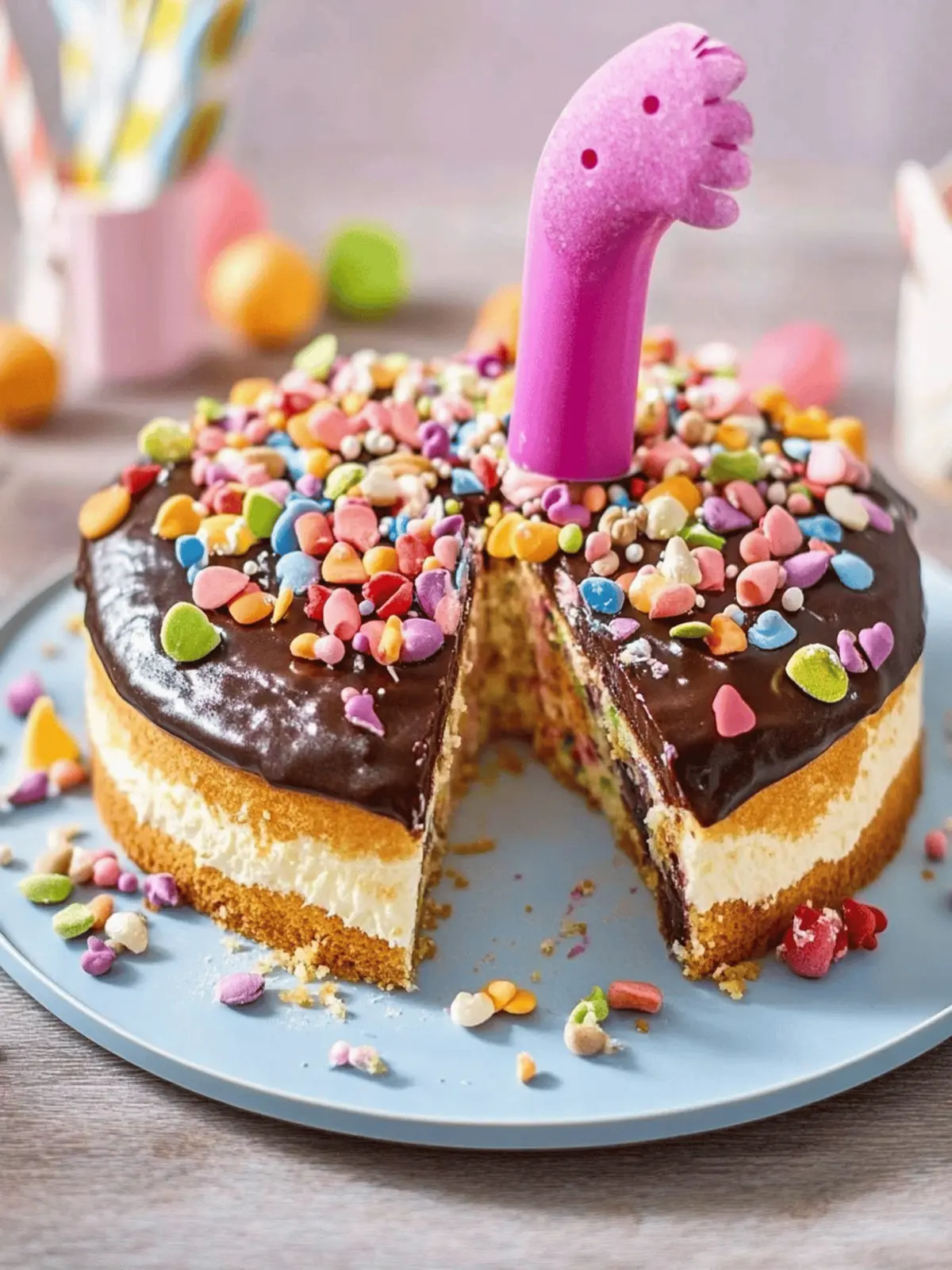 Bunte Torte zur Einschulung Rezept
