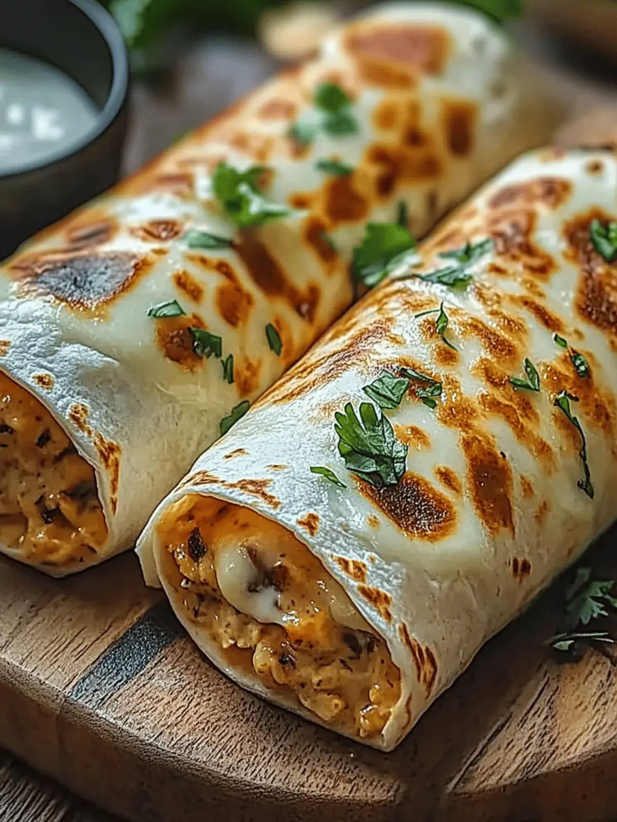 Käse-Geschmack Hühnchen Wraps