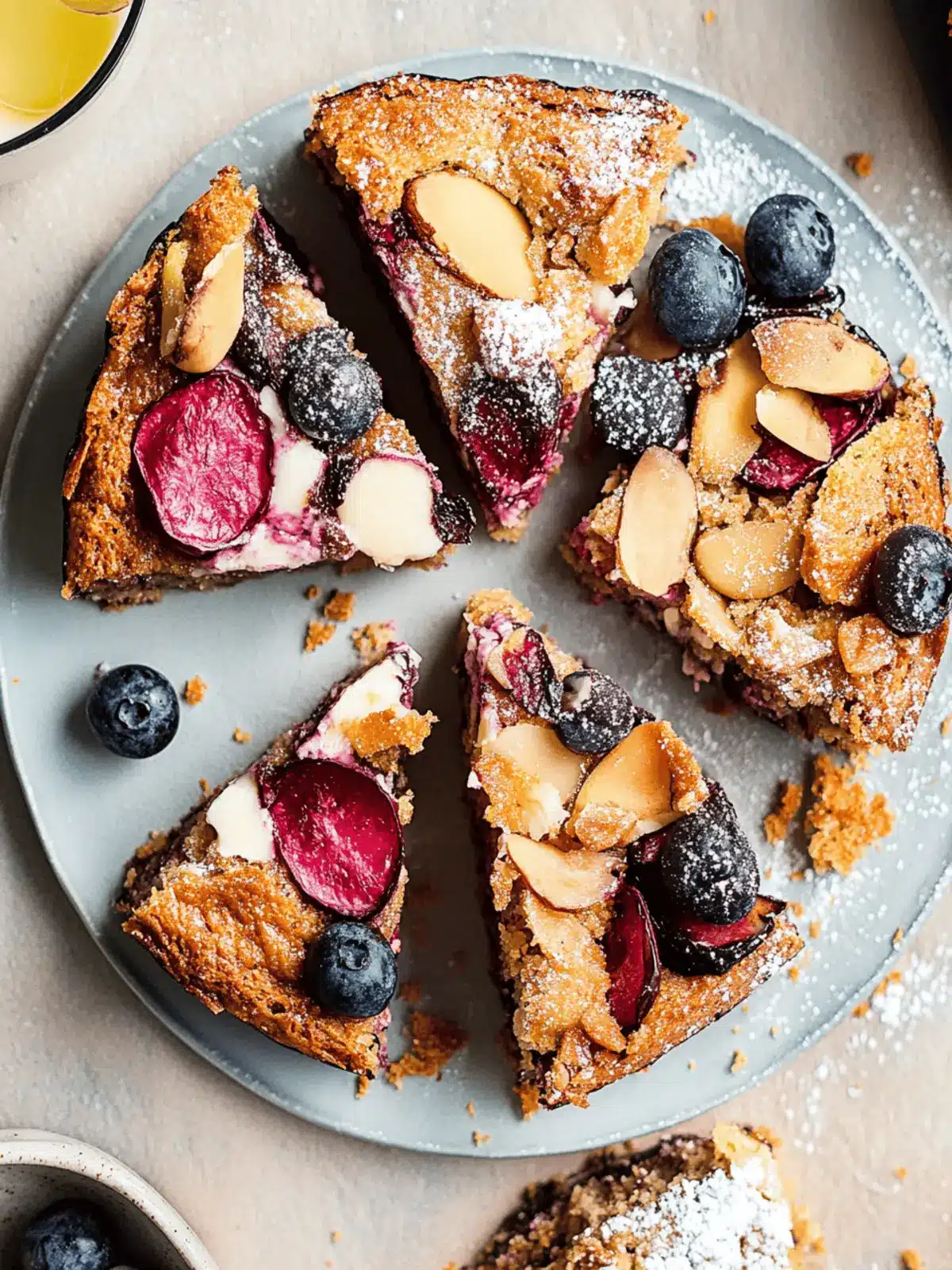 Zwetschgenkuchen mit Mandelkruste