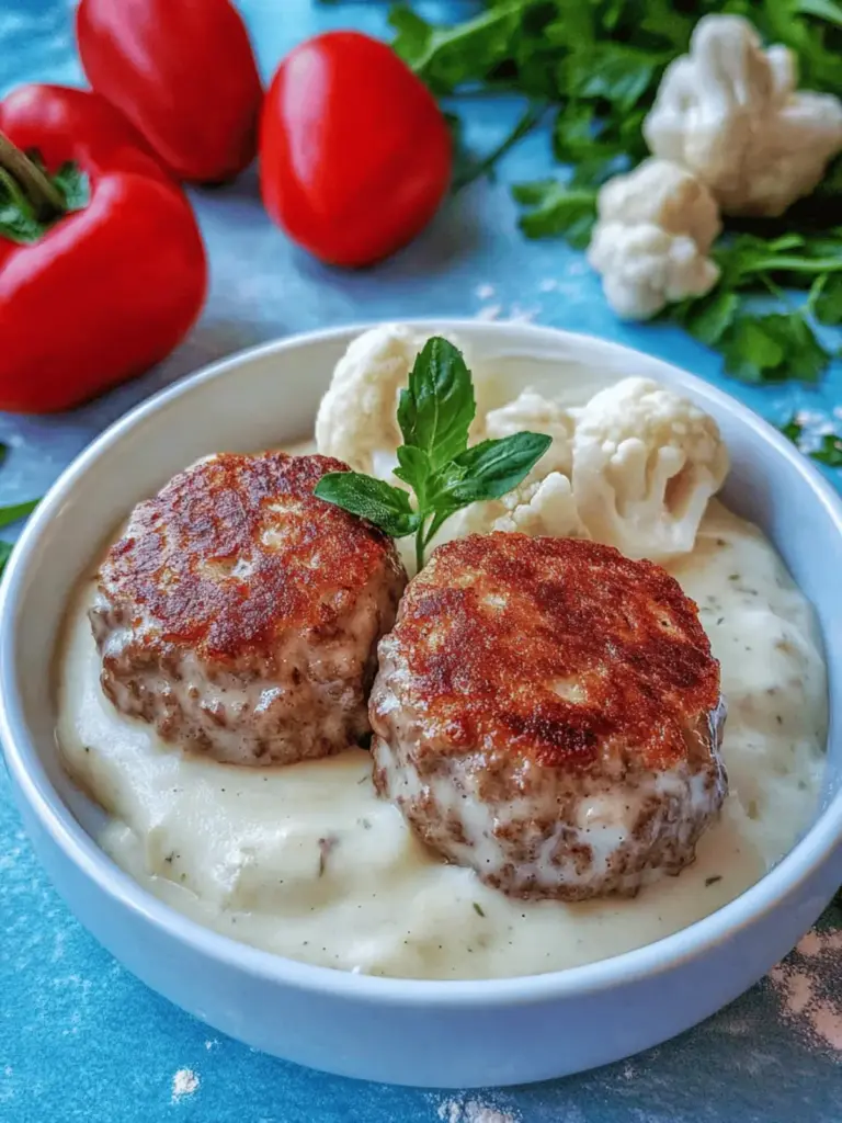Kohlrabigemüse in heller Soße mit Frikadellen und Spätzle
