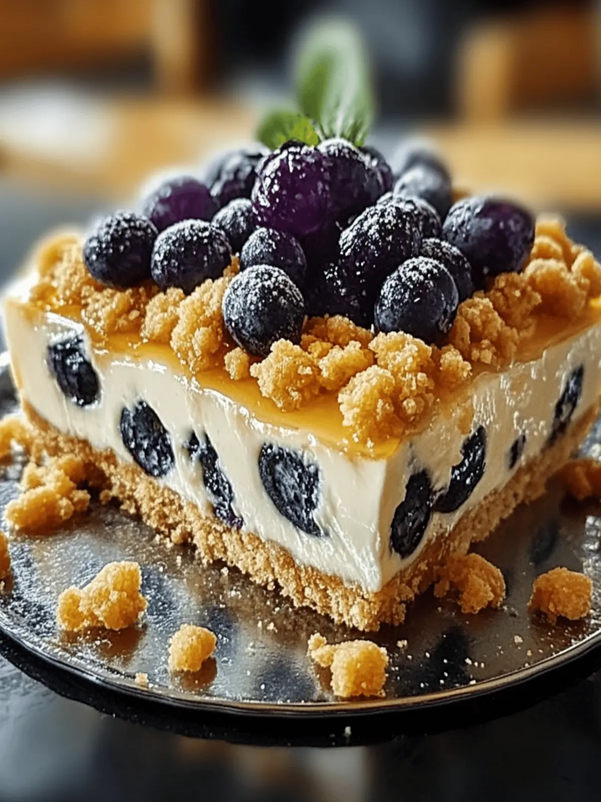 Heidelbeer Streusel Käsekuchen