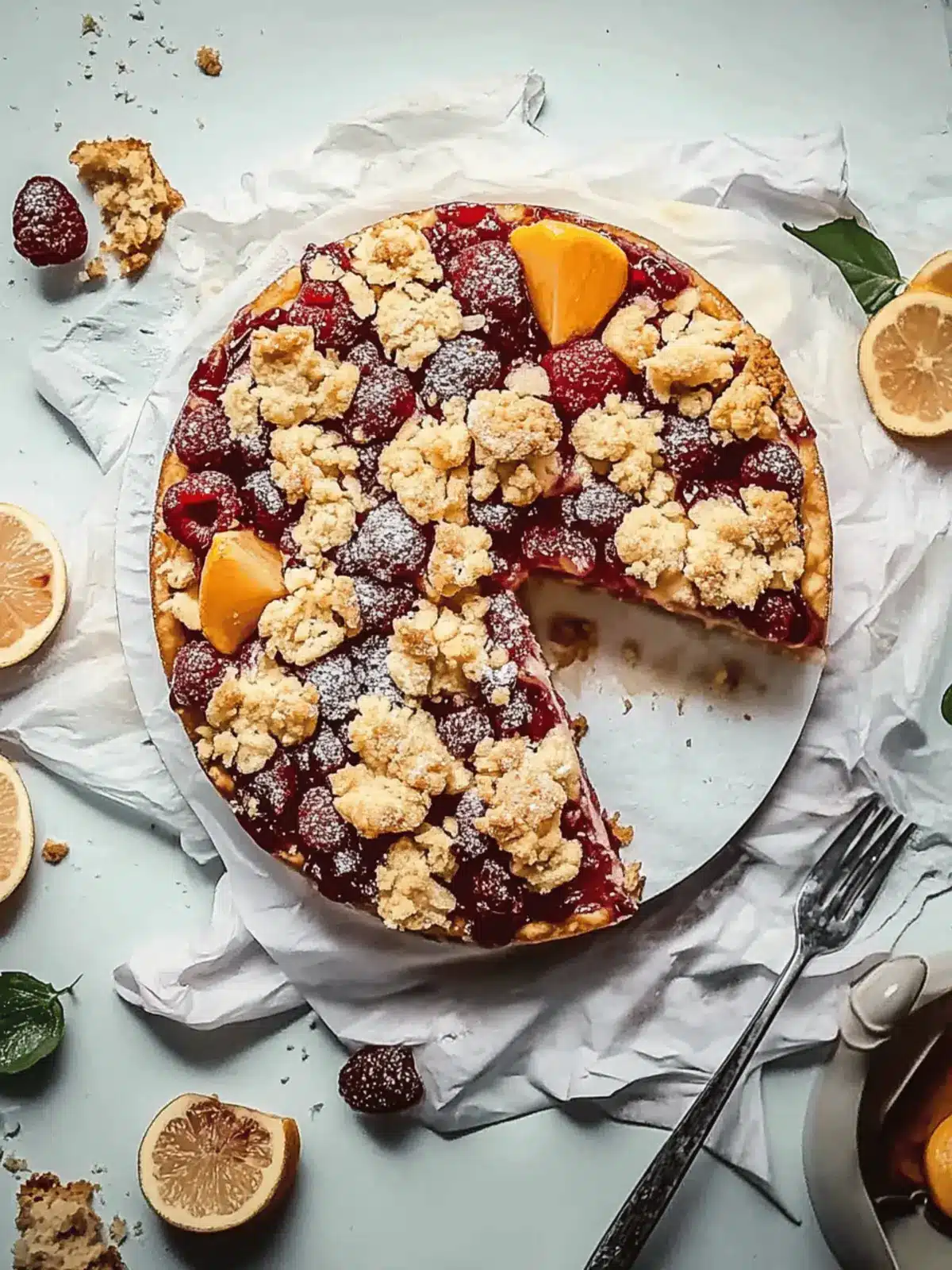Zwetschgenkuchen mit Rührteig und Streuseln