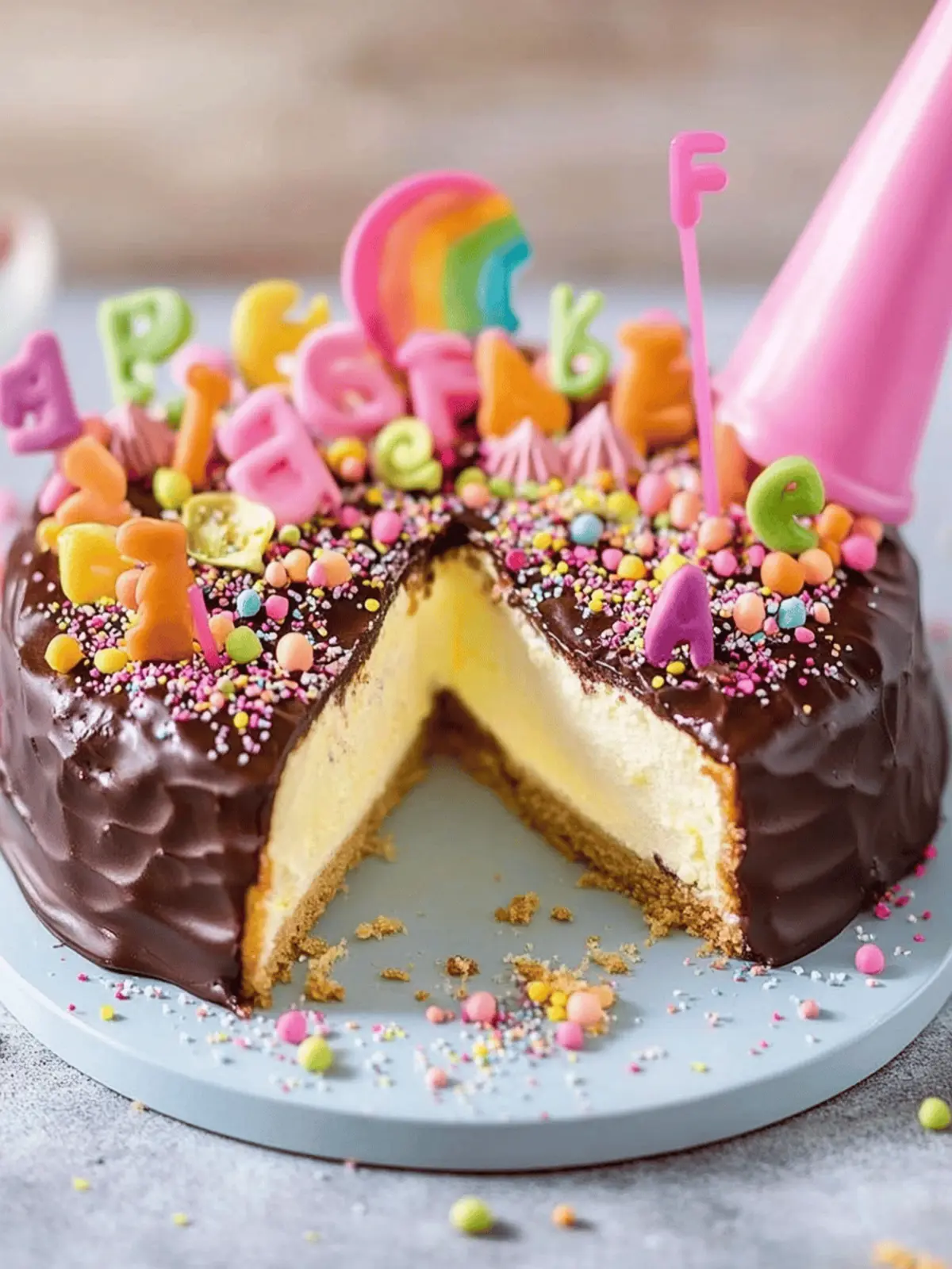 Bunte Torte zur Einschulung Rezept