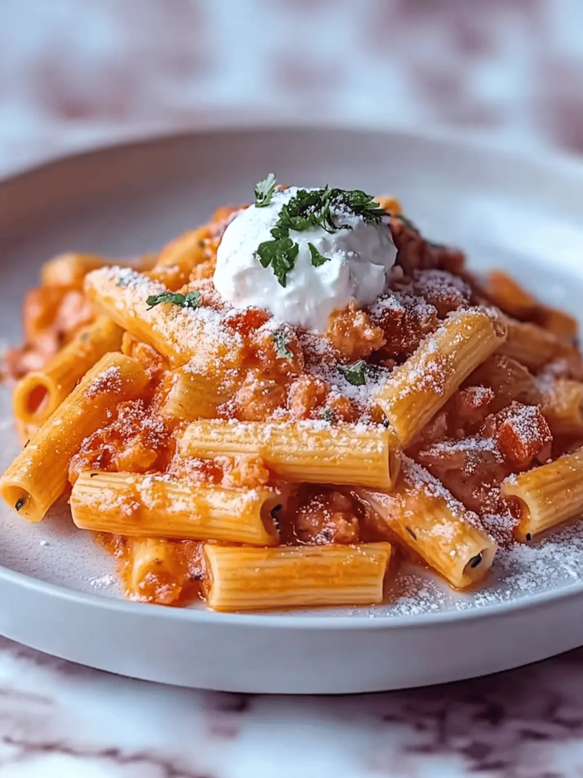 Tomate und Knoblauch Pasta Rezept für ein schnelles Abendessen
