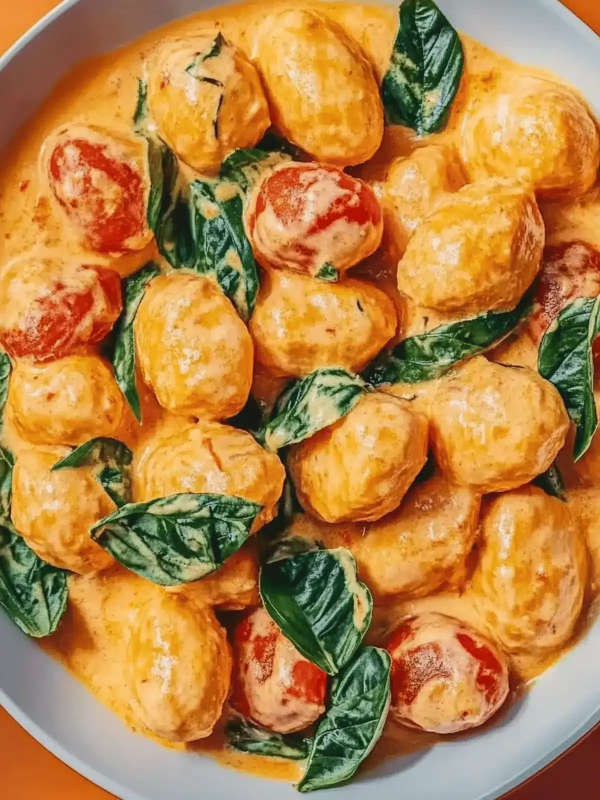 Schnelle Gnocchi-Pfanne mit Tomaten und Spinat