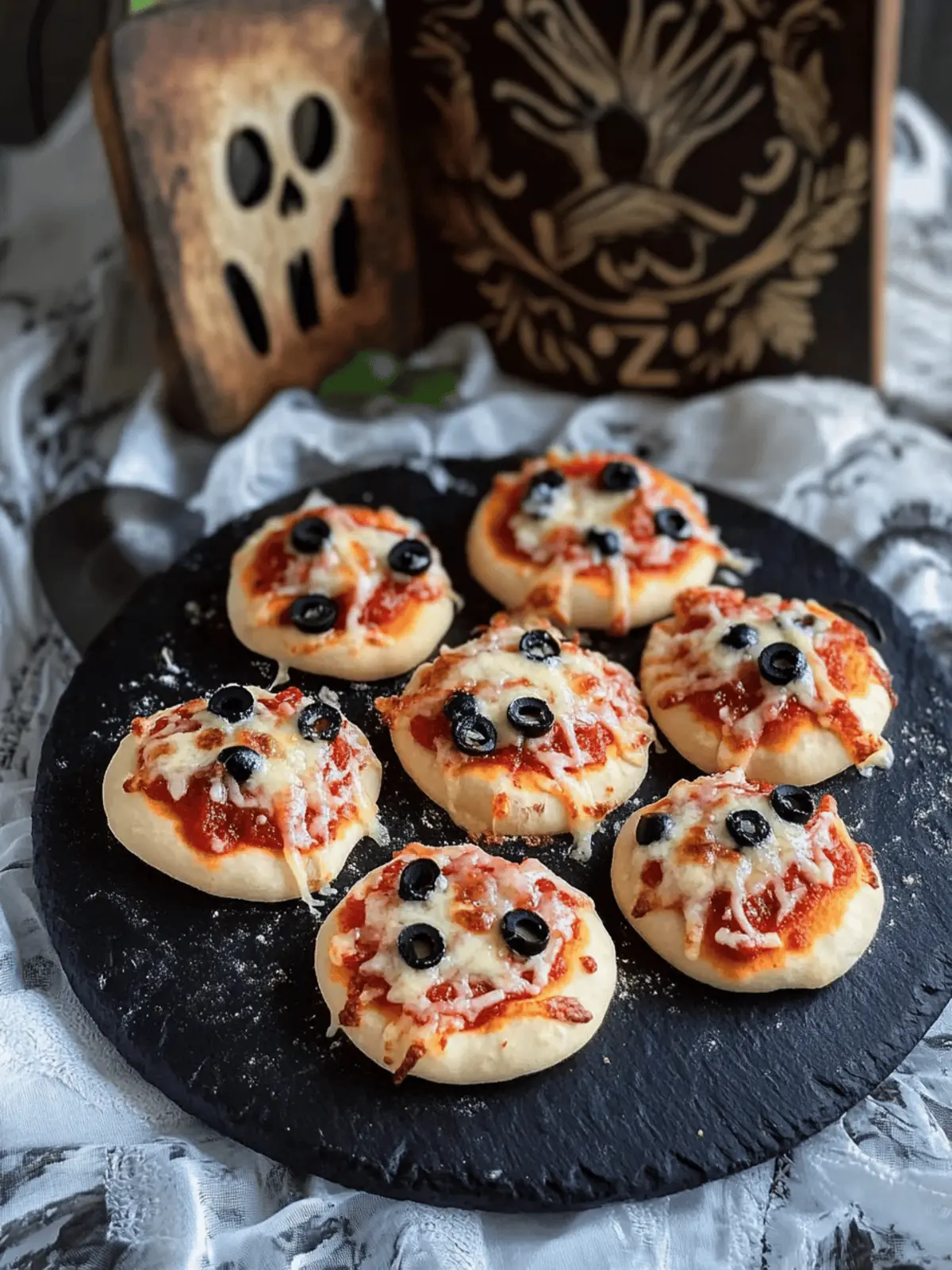 Mini-Spinnen-Pizza
