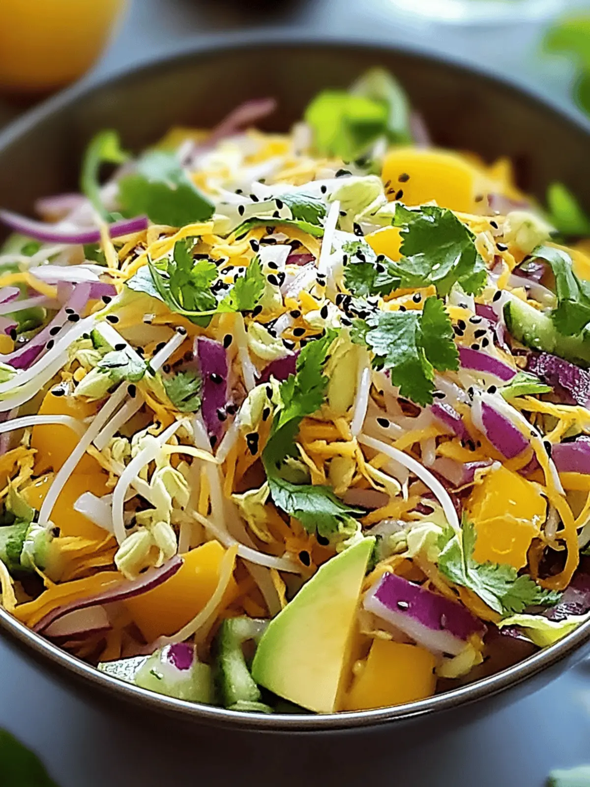 Asiatischer Spitzkohl-Mango-Salat