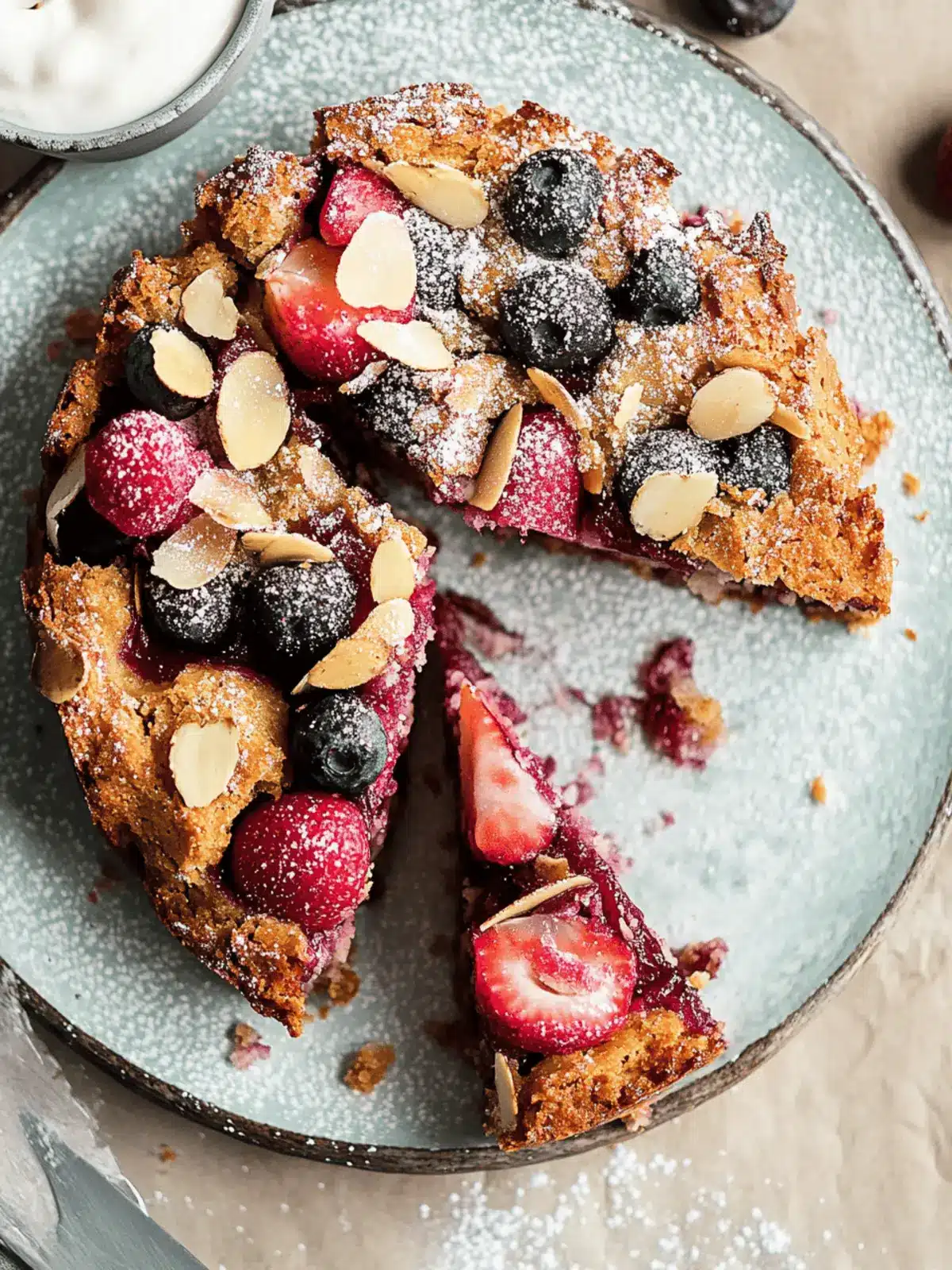 Zwetschgenkuchen mit Mandelkruste