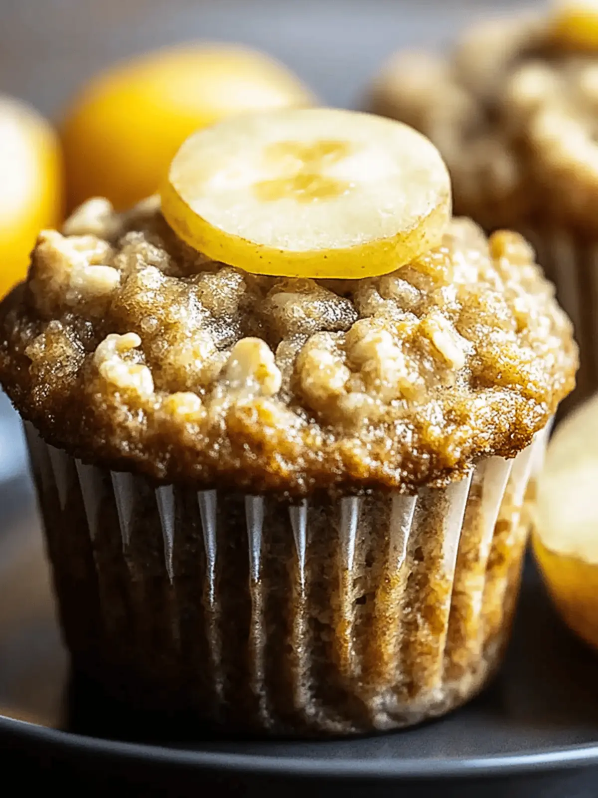 Gesunde Bananen-Hafer-Muffins