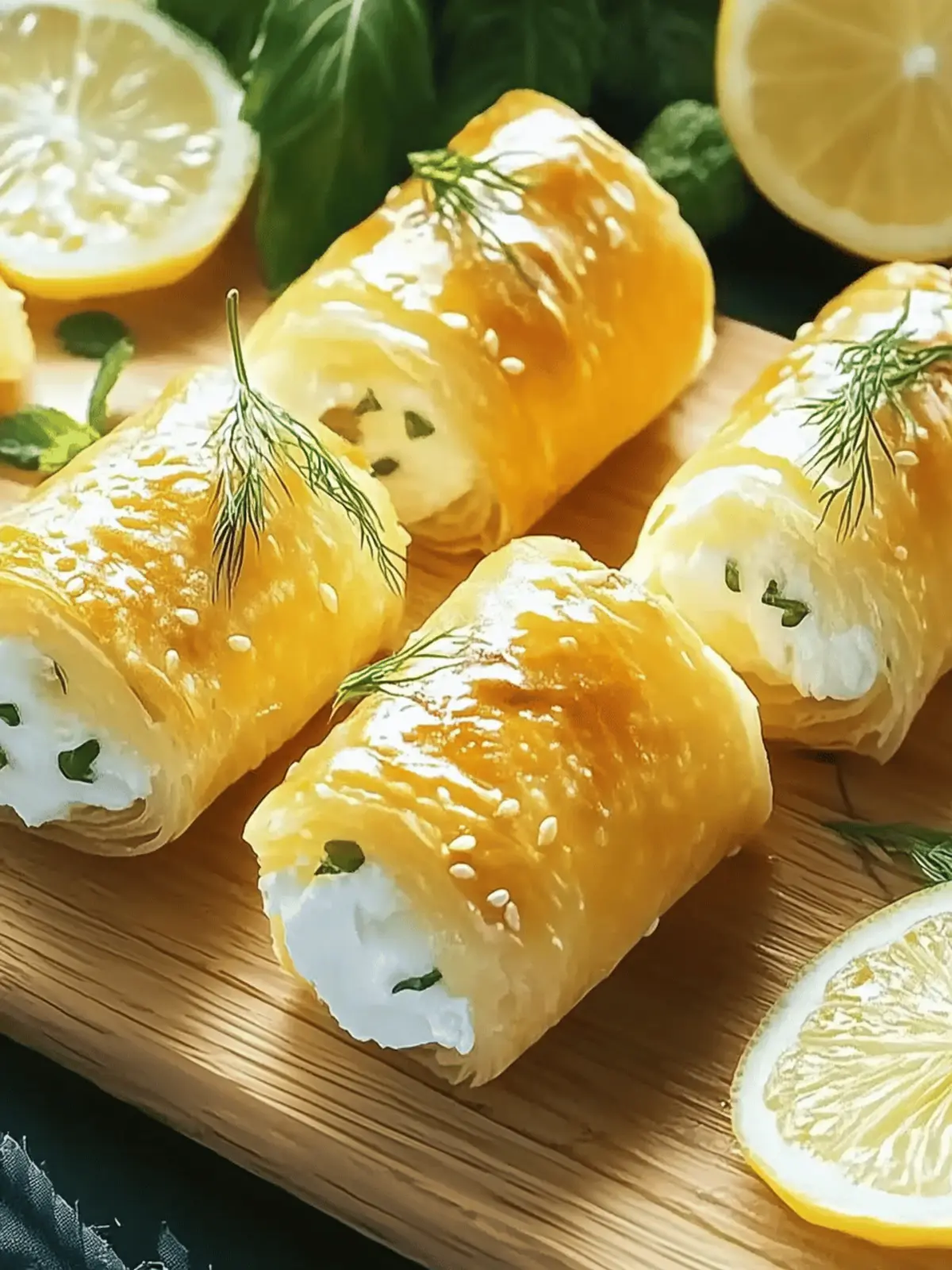 Ofen gebratene Feta-Röllchen Knusprig und Lecker Genießen