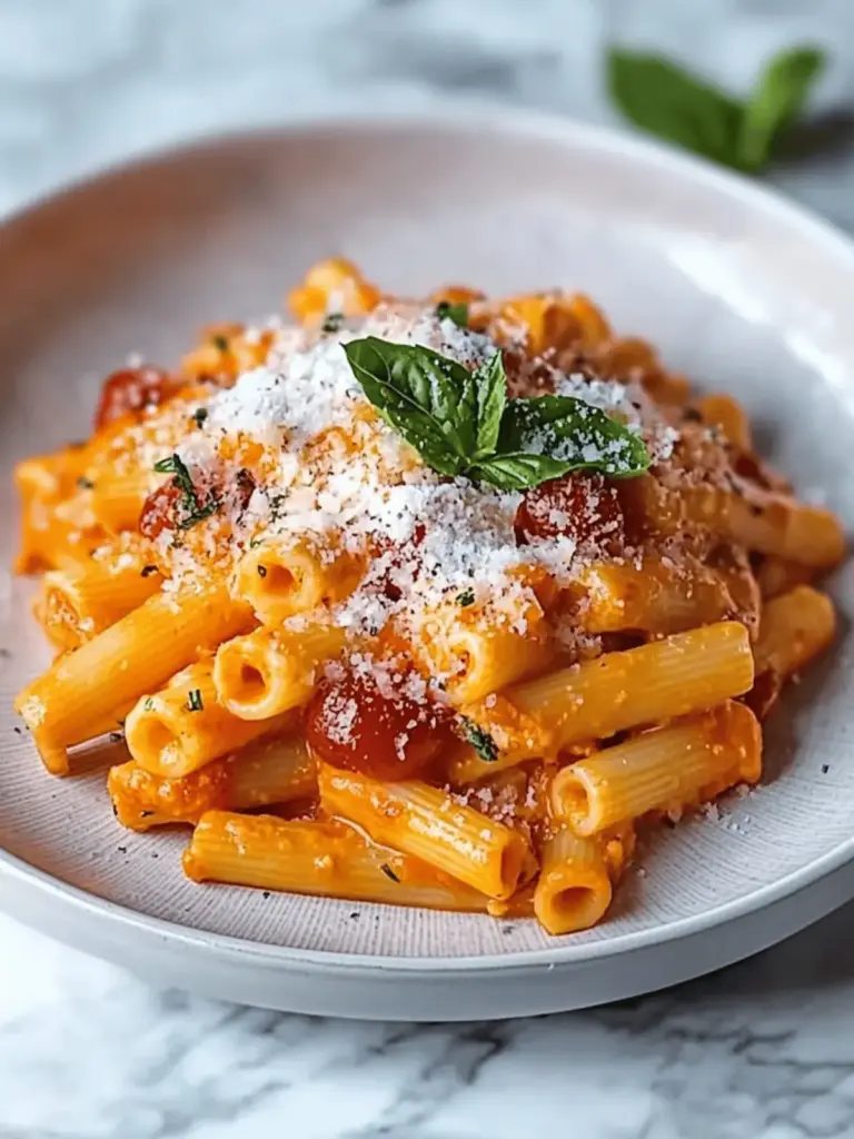 Tomate und Knoblauch Pasta Rezept für ein schnelles Abendessen