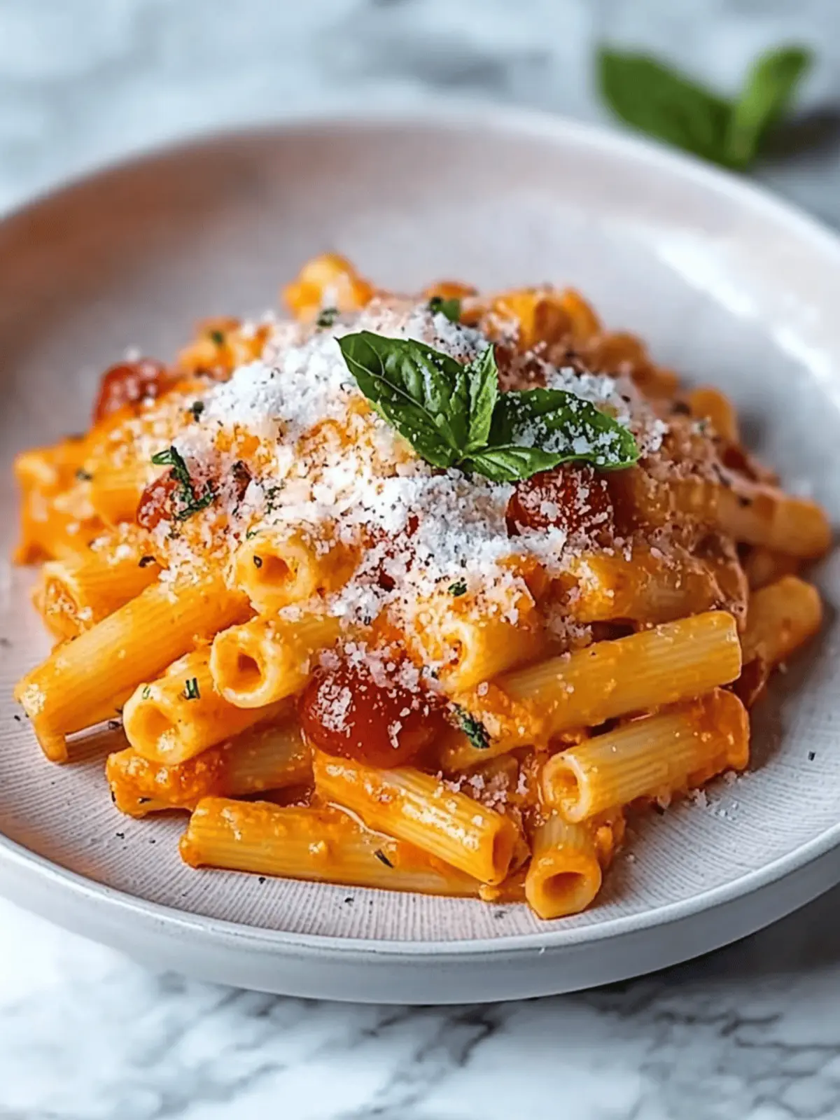 Tomate und Knoblauch Pasta Rezept für ein schnelles Abendessen
