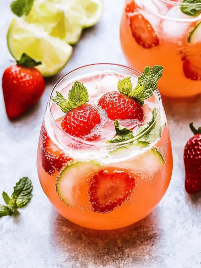 Erdbeer-Limetten-Wodka-Zerschmettern