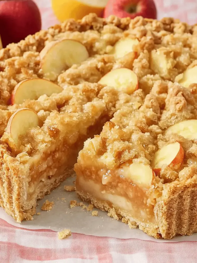 Vegan Apple Cake with Cinnamon Crumble