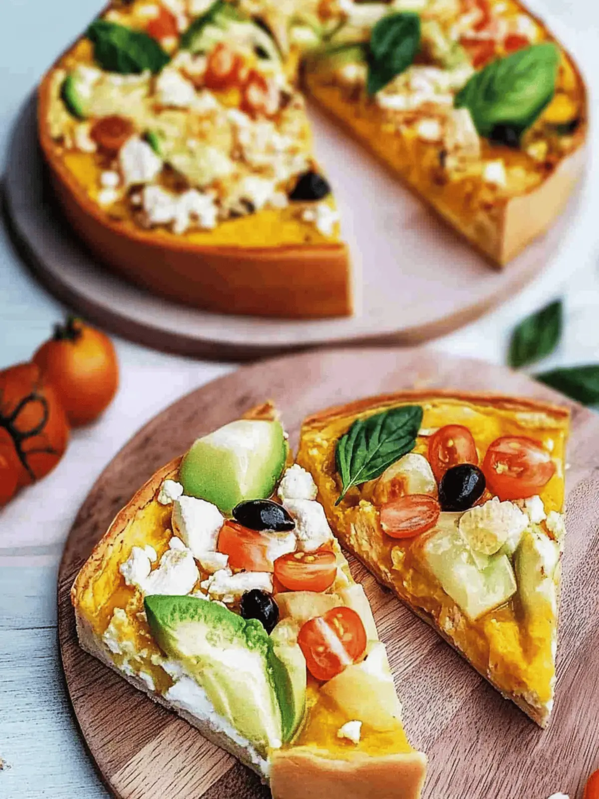 Kürbis-Quiche mit Feta