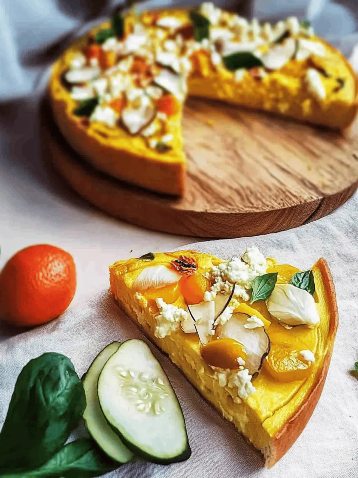 Kürbis-Quiche mit Feta