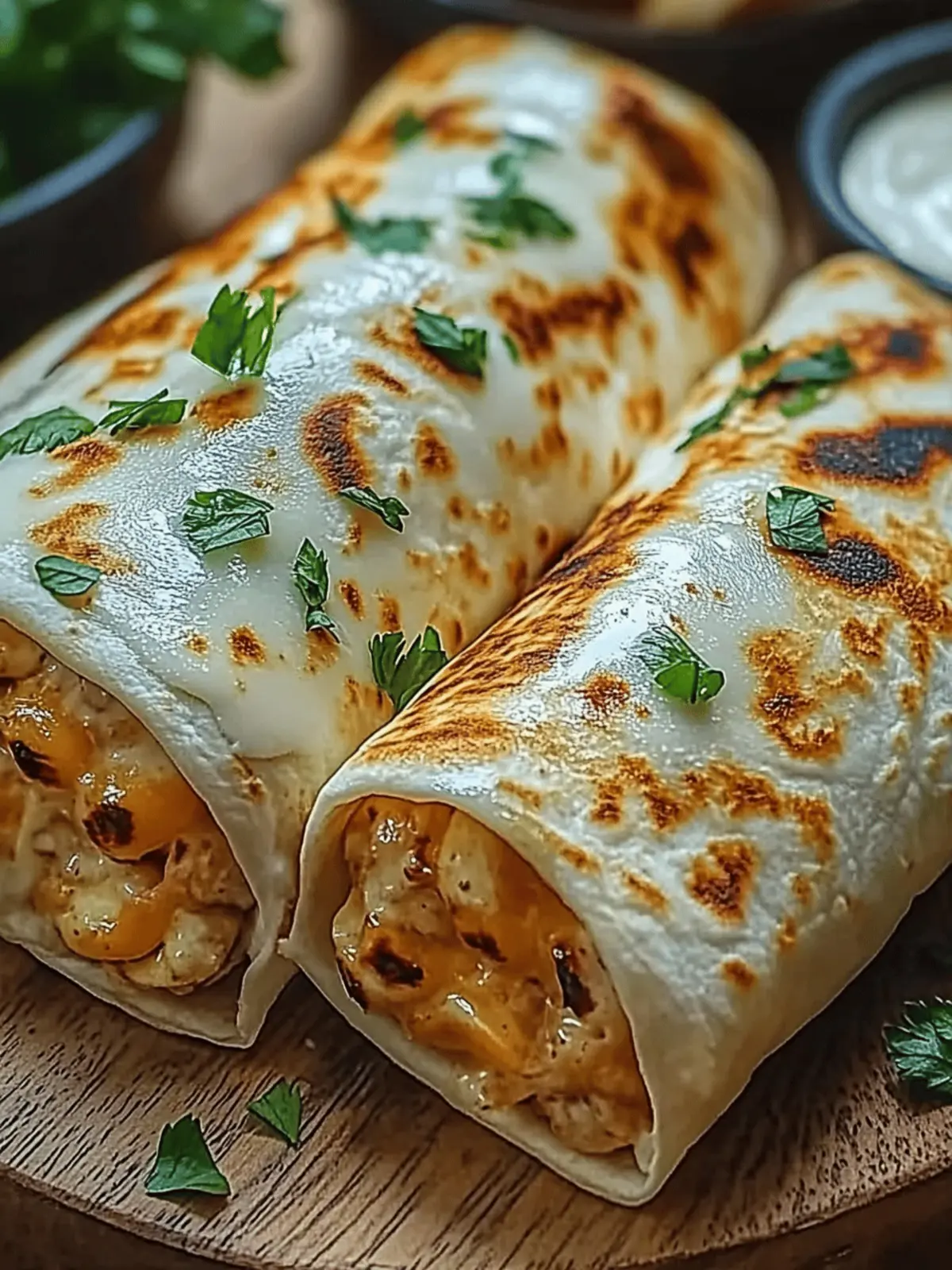 Käse-Geschmack Hühnchen Wraps