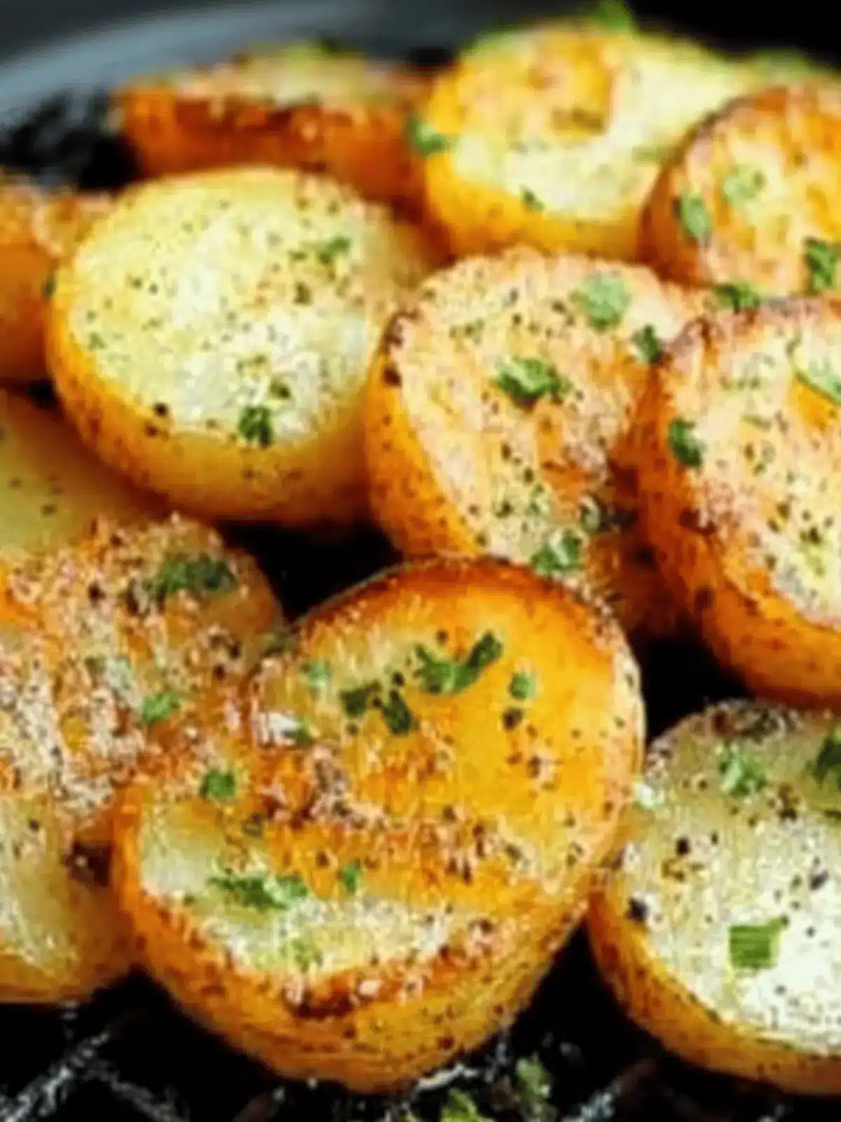 Sliced potatoes from the hot air fryer