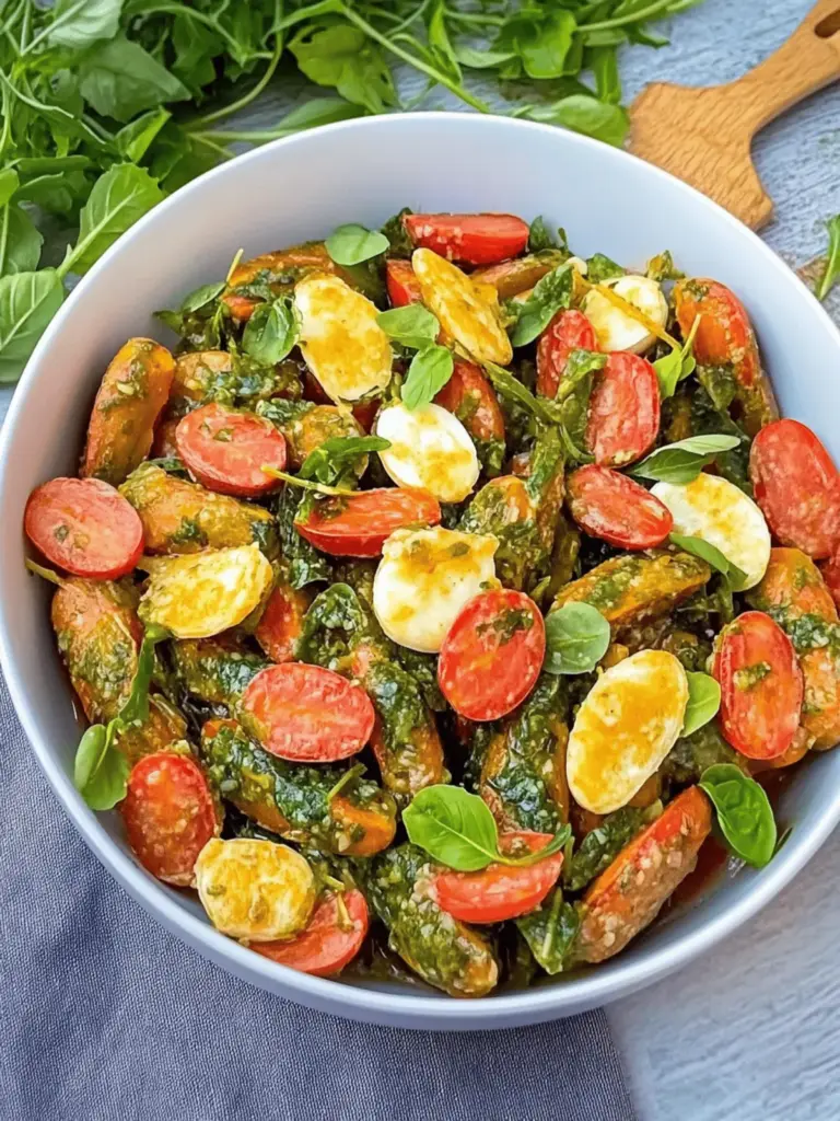 Crispy Maultaschen salad with red pesto dressing