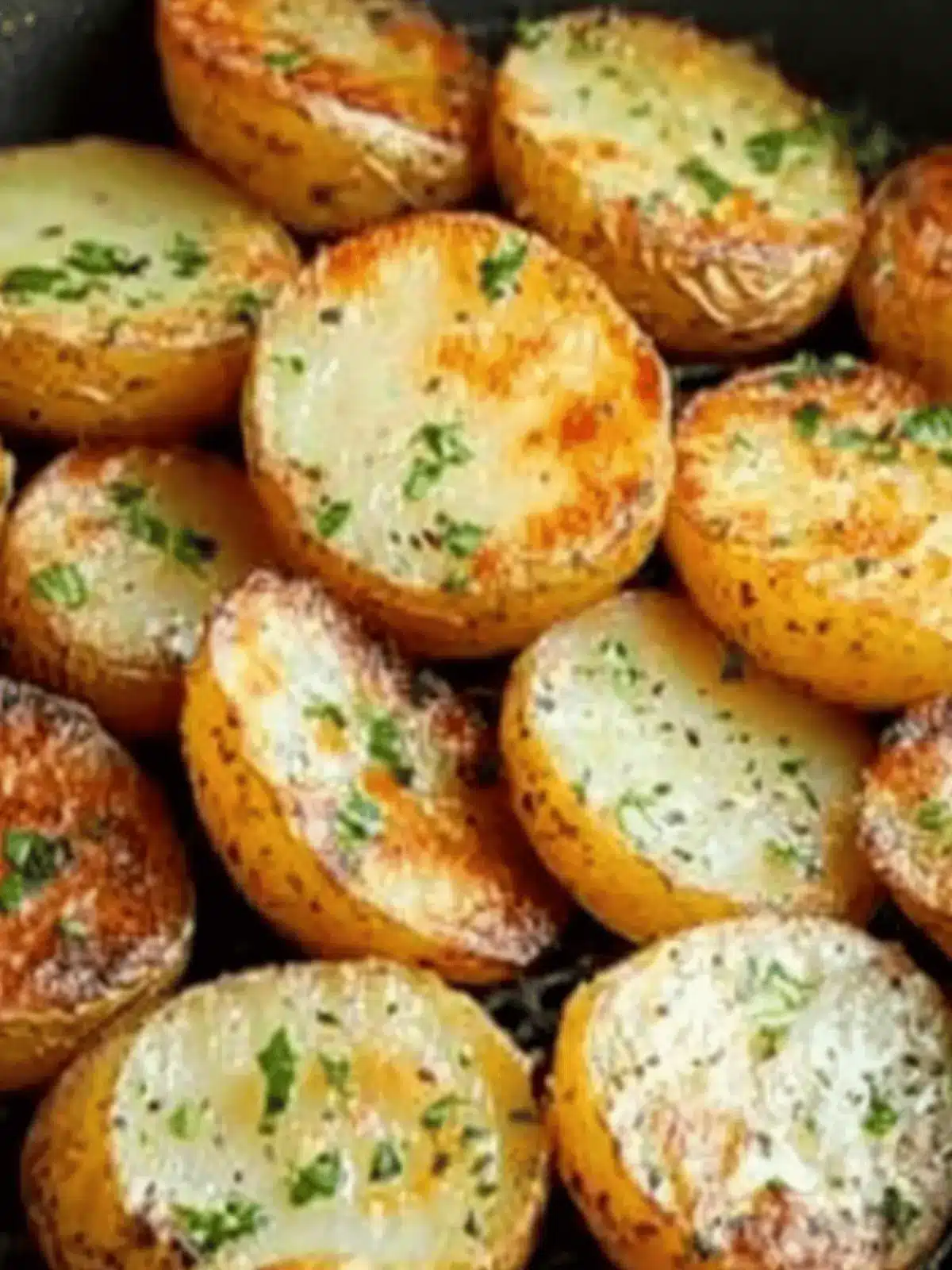 Sliced potatoes from the hot air fryer