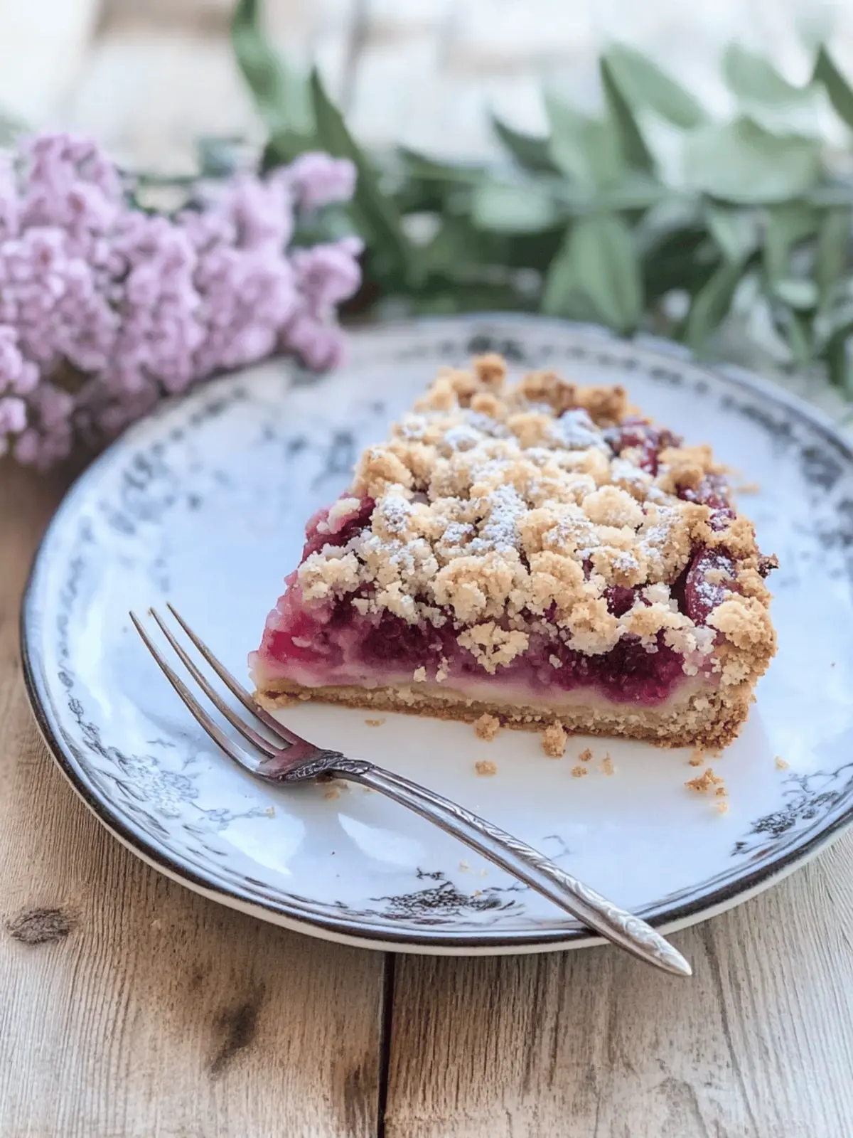 Knuspriger Pflaumenkuchen mit Streusel