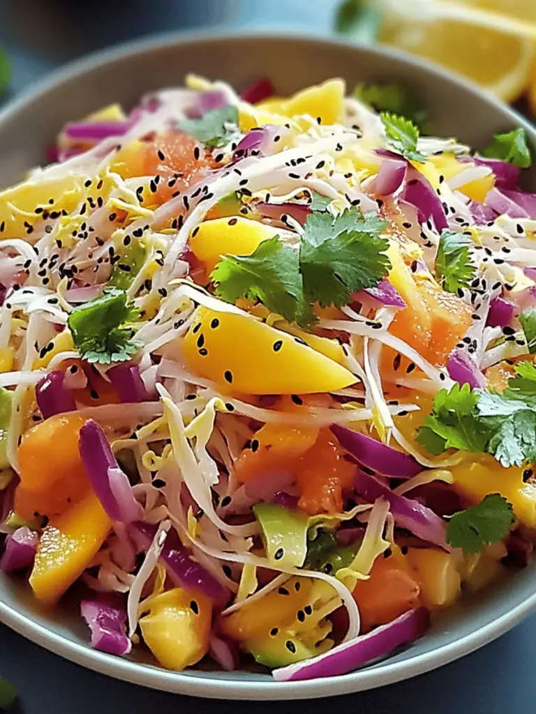Asiatischer Spitzkohl-Mango-Salat