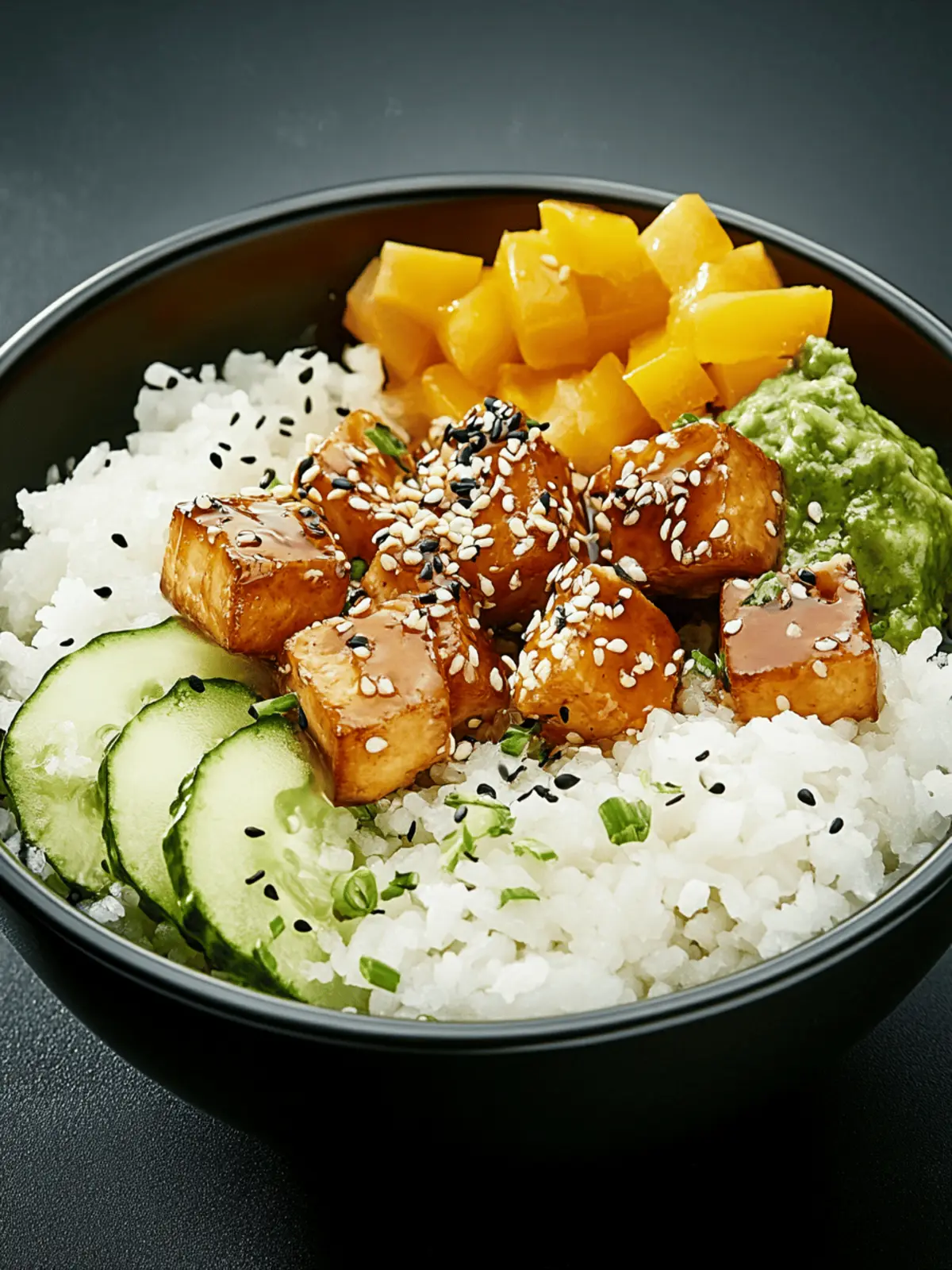 Superfood-Schüssel im Japanstil