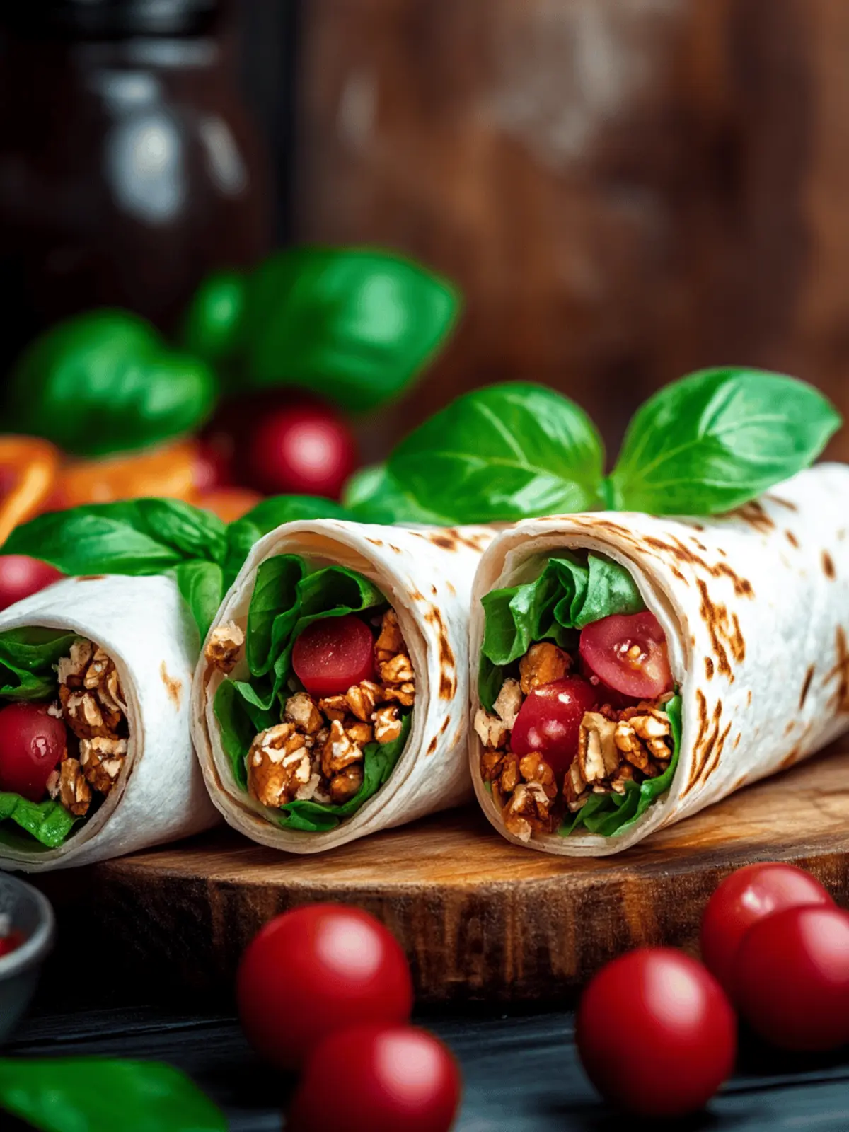 Selbstgemachte Proteinwraps schnell und einfach
