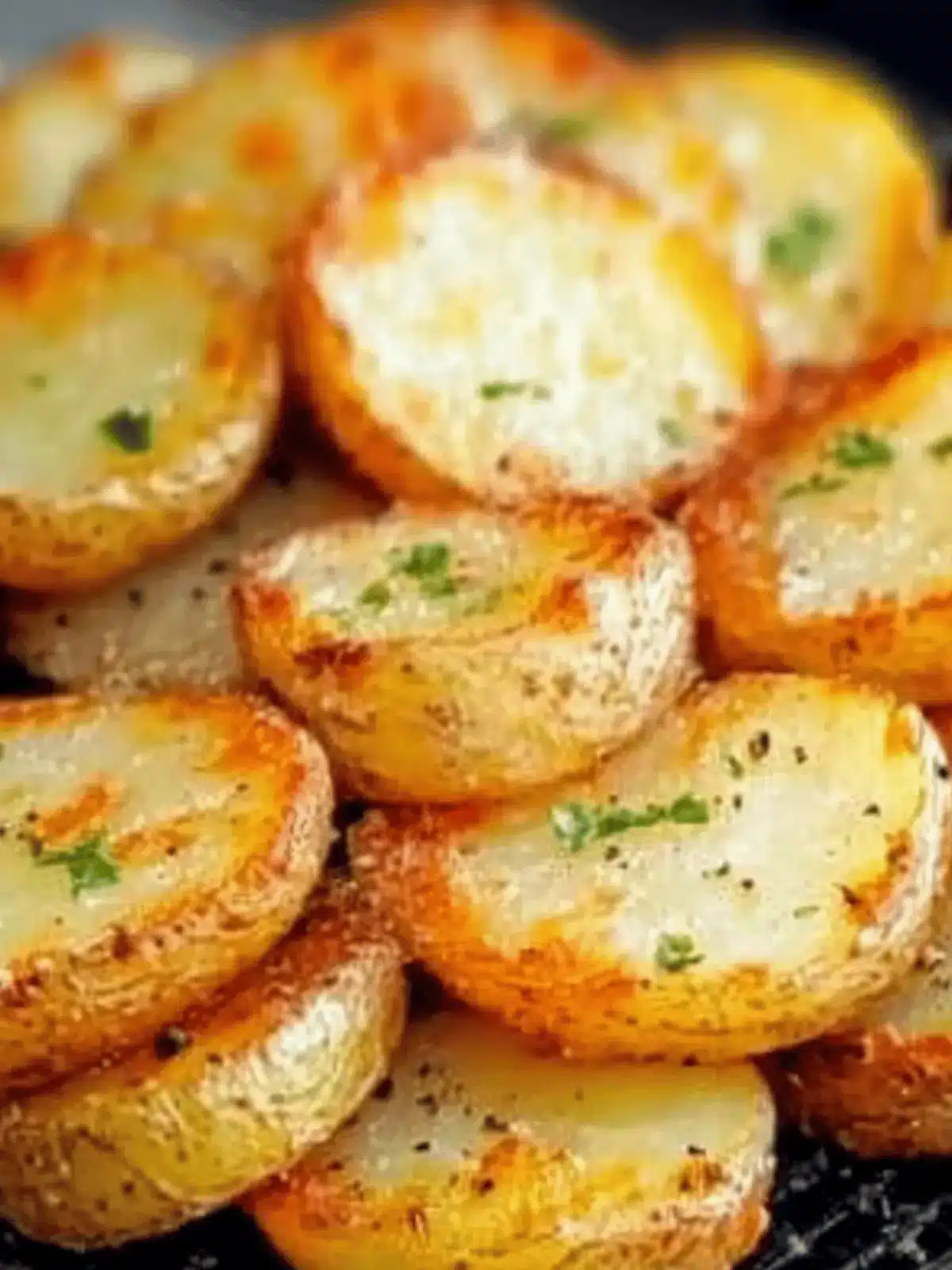Sliced potatoes from the hot air fryer