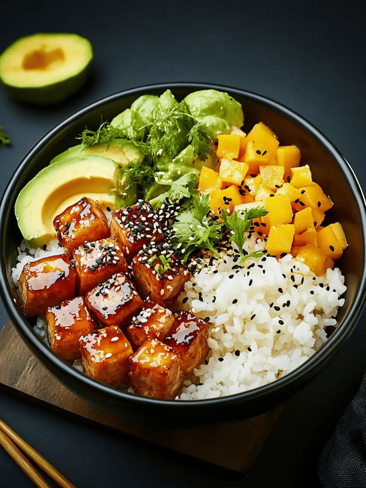 Superfood-Schüssel im Japanstil