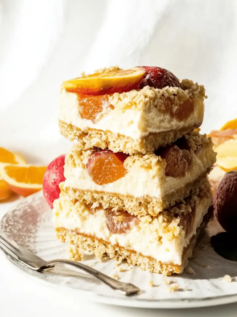 Zwetschgen-Käsekuchen mit Mandelstreuseln
